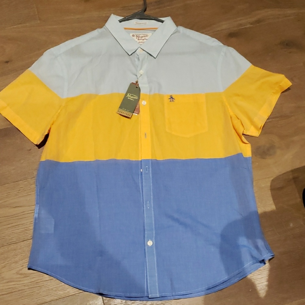 An original Penguin button shirt